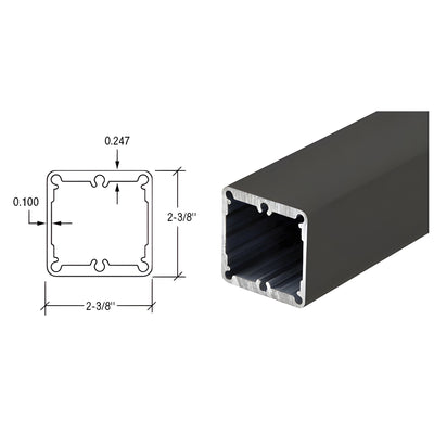 CRL Matte Bronze Heavy-Duty 241" Post Tubing