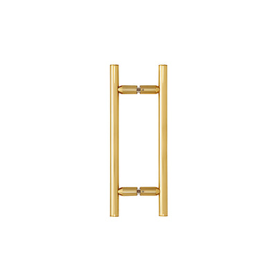 CRL Polished Brass 8" Ladder Style Back-to-Back Pull Handles