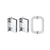 CRL Polished Chrome Vienna Shower Pull and Hinge Set