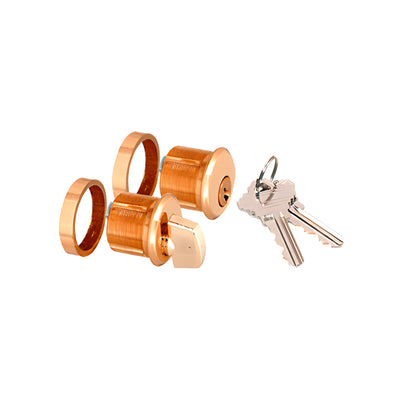 CRL Brass AMR215 Series Keyed Cylinder/Thumbturn for Use with AMR215 Series Patch Lock
