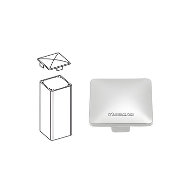 CRL Clear Anodized Painted 100 Series Low Profile Post Cap