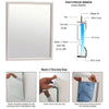 CRL 24" x 36" Stainless Steel Anti-Theft Mirror Frame