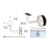 CRL Brushed Stainless Pismo Series Glass Mounted Hand Rail Bracket for 1-1/2" and 1.66" Diameter Hand Rail Tubing