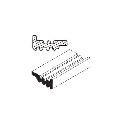 CRL-U.S. Aluminum Sash Gutter Setting Block for 1" Glazing- 10/Pk
