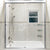 CRL Brite Anodized 60" x 72" Cottage DK Series Sliding Shower Door Kit with Metal Jambs for 3/8" Glass