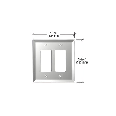 CRL Gray Double Designer Glass Mirror Plate