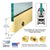 CRL Polished Brass 1/2" Glass 4" Tapered Door Rail With Lock - 35-3/4" Length