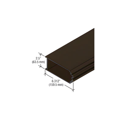 CRL-U.S. Aluminum 90 Degree Outside Corner Mullion for StormWall XL, Dark Bronze/Black Anodized Class 1
