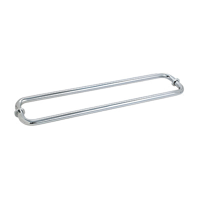 CRL Polished Chrome 24" BM Series Back-to-Back Tubular Towel Bars With Metal Washers