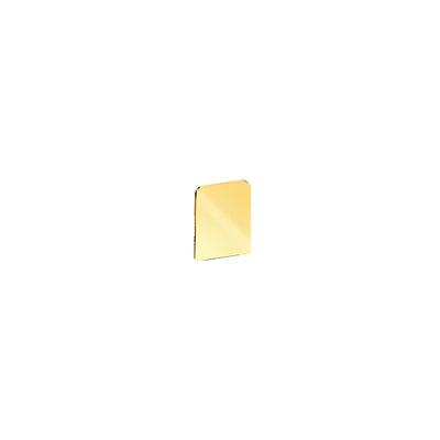 CRL Polished Brass End Cap for WU3 Series Wet/Dry U-Channel
