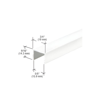 CRL White Series 3601 Side Jamb Channel - 144"