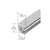 CRL-U.S. Aluminum Door Glass Stop for 1/4" Glass, Clear Anodized Class 1 - 24'-2"