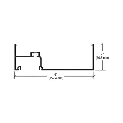 CRL-U.S. Aluminum White KYNAR® Paint Wall Jamb/Vertical Mullion, 24'-2"
