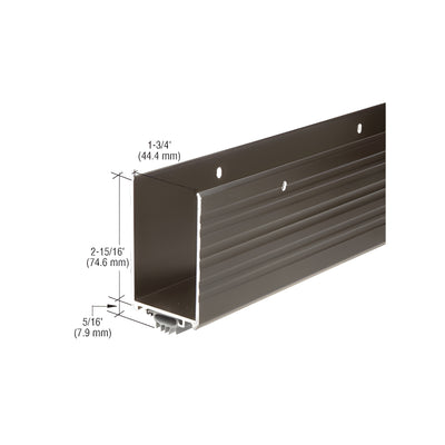 CRL Dark Bronze Anodized Finish Wrap Around Door Shoe With Vinyl Weatherseal for 36" Door
