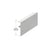 CRL70 Satin Anodized Series Track Cover for Wood Doors - 118"
