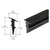 CRL Black 1/2" Roll-In Glazing Gasket - 500' Roll