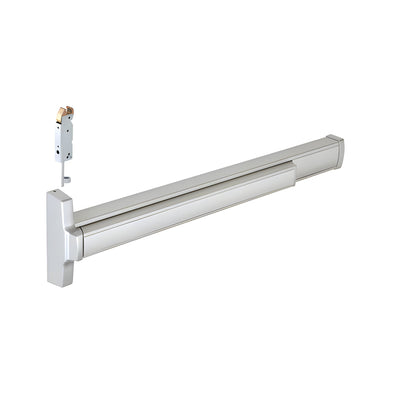 CRL Satin Aluminum 36" Jackson® 2085 Push Pad Concealed Vertical Rod Left Hand Reverse Bevel Panic Exit Device