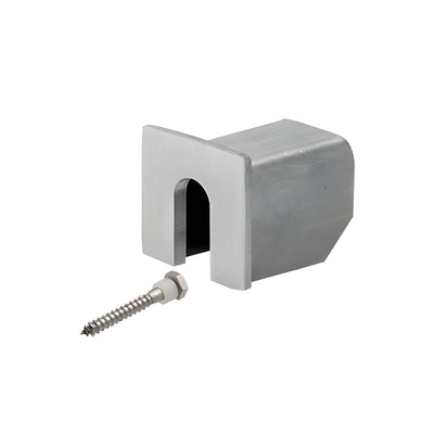 CRL 316 Brushed Stainless Stabilizing End Cap for LC10 Series Cap Rail