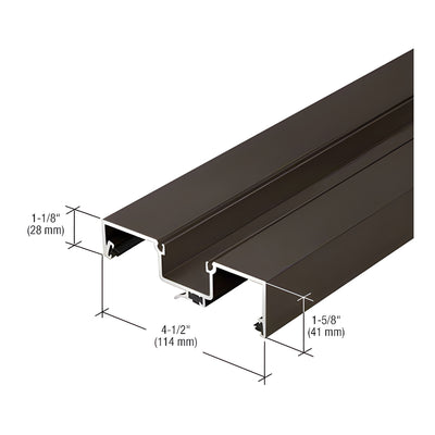CRL-U.S. Aluminum Bronze Black Anodized Rotating Mullion, Thermally Improved - 24'-2"