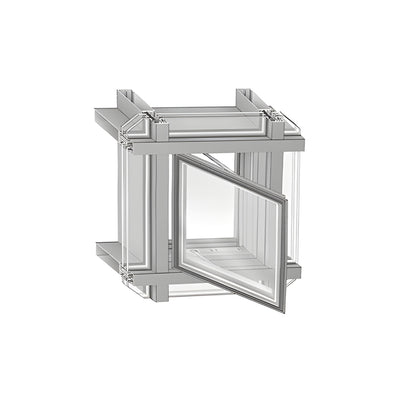 CRL-U.S. Aluminum White KYNAR® Paint Series 7500 3" Depth Out-Swing Casement Window