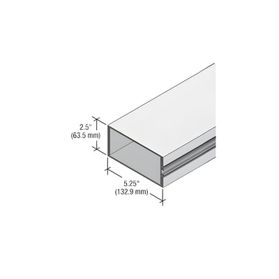 CRL-U.S. Aluminum Structural Glazed Vertical Mullion for StormWall XL, Clear Anodized Class 1