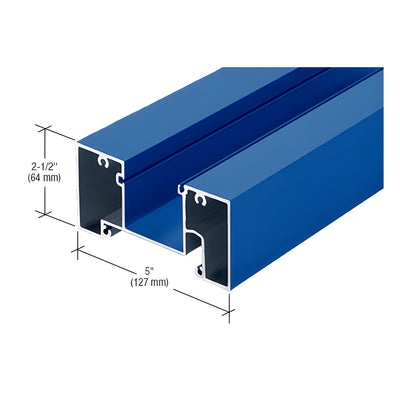 CRL-U.S. Aluminum Head Mullion for 1" Glass, 24'-2", Custom KYNAR® Paint