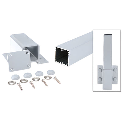 CRL Clear Anodized 200, 300, 350, and 400 Series 48" Fascia Mount Post Kit