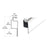 CRL White 1/2" Roll Formed Aluminum Lip Screen Frame - 144"