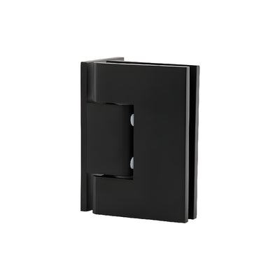 CRL Matte Black Melbourne Wall Mount Offset Back Plate Hinge