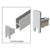 CRL Satin Chrome End Cap for Security H-Bar | Door Replacement