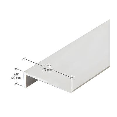 CRL-U.S. Aluminum Clear Anodized 'L' Angle, 2-7/8" x 7/8" x 1/8" - 21'-2"