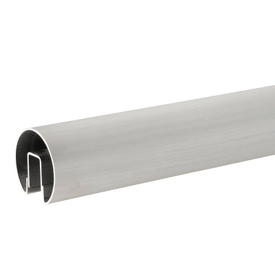 CRL Brushed Stainless 2-1/2" Premium Cap Rail for 1/2" Glass - 120"