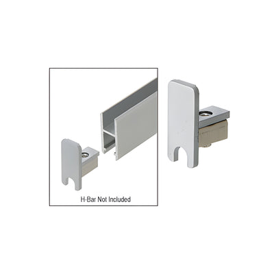 CRL Satin Chrome End Cap for Security H-Bar