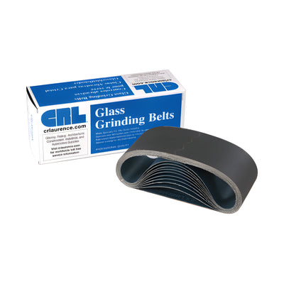 CRL 3" x 21" 60X Grit Glass Grinding Belts for Portable Sanders - 10/Bx