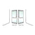 CRL-Blumcraft® Polished Stainless Right Hand Reverse Rail Mount "D" Exterior Top Securing Dummy Handle