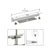 CRL Polished Stainless Wall Mounted Hand Rail Bracket Saddle Adapter