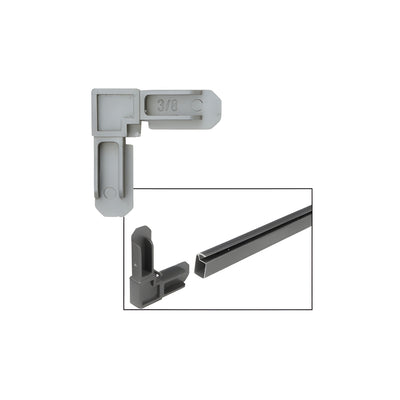 CRL Gray 3/8" Square Cut WSF346 Screen Frame Corners