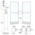 CRL-U.S. Aluminum White KYNAR® Paint Custom Pair 72" x 84" Series 250 Narrow Stile Gear Hinge Entrance Door