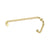 CRL Unlacquered Brass 8" Pull Handle and 18" Towel Bar BM Series Combination With Metal Washers