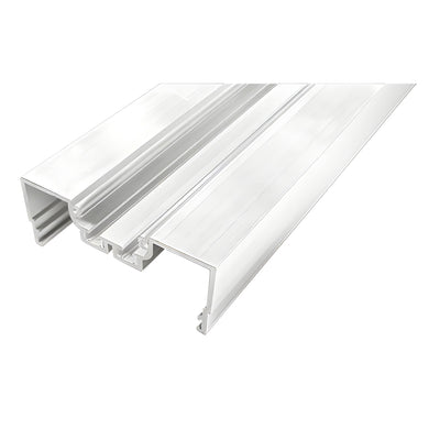 CRL-U.S. Aluminum White KYNAR® Paint Male Expansion-Mullion With Weatherstrip, Dual Thermally Improved