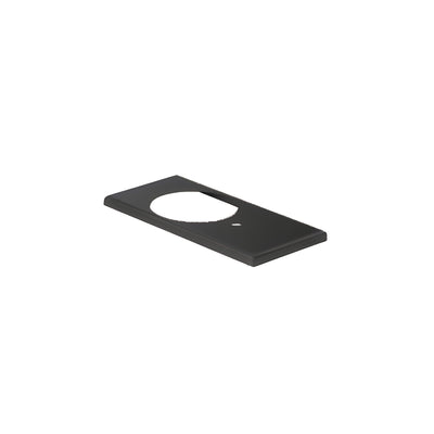 CRL Matte Black Cover for Floor Mounted Bottom Free-Swinging Pivot