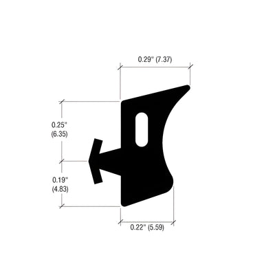 CRL-U.S. Aluminum StormWall XL Dry Glazed EPDM Gasket