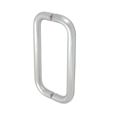 CRL 8" Clear Anodized Straight Back-to-Back Pull Handles