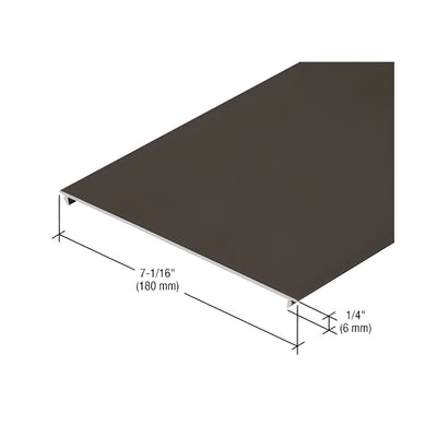 CRL-U.S. Aluminum 7-1/16" Horizontal Insert, Dark Bronze/Black Anodized Class 1 - 24'-2"