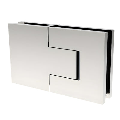 CRL Polished Chrome Bellagio Glass-to-Glass 180 Degree Hinge