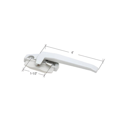 CRL White Right Hand Cam Handle with 1-1/2" Screw Holes