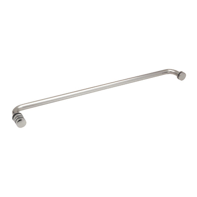 CRL Polished Chrome 24" Towel Bar with Contemporary Knob