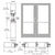 CRL-U.S. Aluminum Clear Anodized Class 1 IG600 Hurricane Series Custom Pair 72" x 84" Butt Hinge Entrance Door