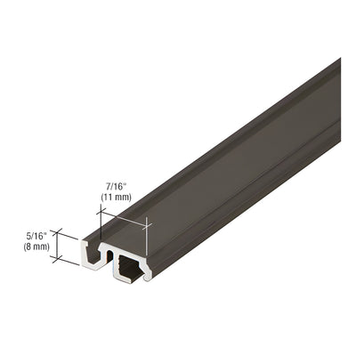 CRL-U.S. Aluminum Bronze Black Anodized 1/2" Glass Adaptor - 24'-2"