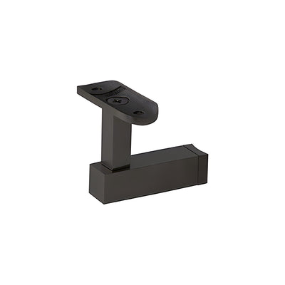 CRL Matte Black Shore Series Post Mounted Hand Rail Bracket